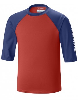 Columbia marškinukai MINI BREAKER II. Spalva raudona / mėlyna